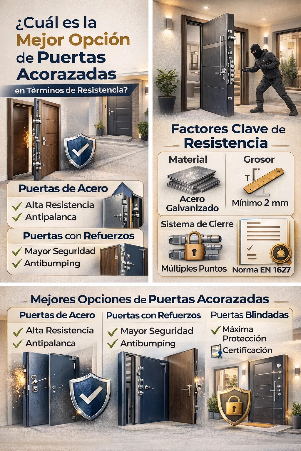 Cual es la mejor opcion puertas acorazadas en terminos de resistencia - &iquest;Cu&aacute;l es la mejor opci&oacute;n de puertas acorazadas en t&eacute;rminos de resistencia?