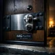 Puerta blindada de nogal oscuro con refuerzo de acero, destacando su seguridad. Cuales son las puertas blindadas mas seguras disponibles en el mercado.