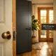 Escena cálida de un pasillo con puertas que muestran cómo afectan las puertas de interior al estilo general de una vivienda.
